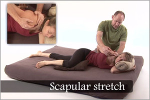 Thai massage in side posture