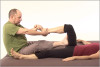 Thai massage on the hamstrings