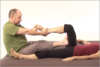 Thai massage on the hamstrings