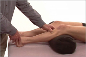 Orthopedic massage for the tibialis anteior